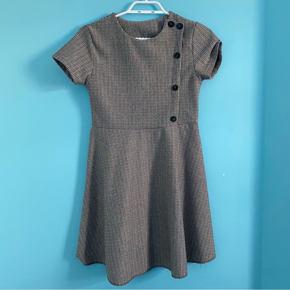 zara plaid dress